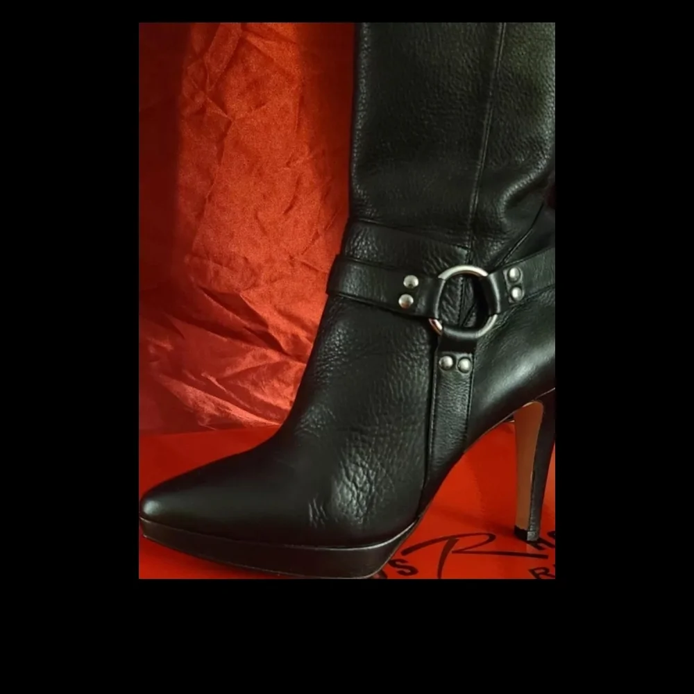 Ros Hommerson women's boots black over the knee Tease size 8.5 WW